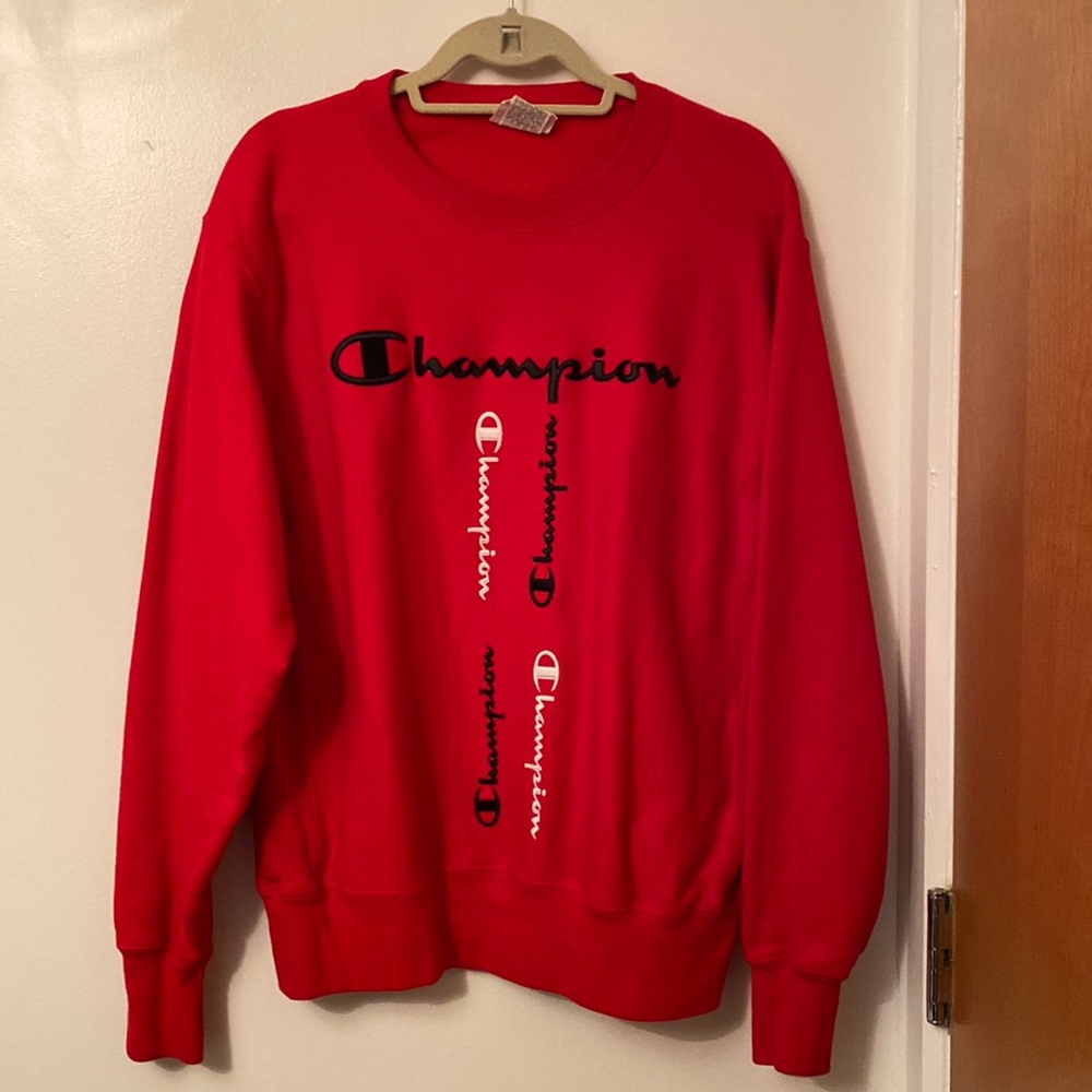 Custom Champion Crew Neck Hoodie